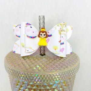 Straw Bow Topper • Disney Beauty and the Beast Belle